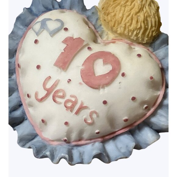 Cherished Cherubs 10 Years Wedding Anniversary Collectible Bear Figurine - Picture 3 of 10